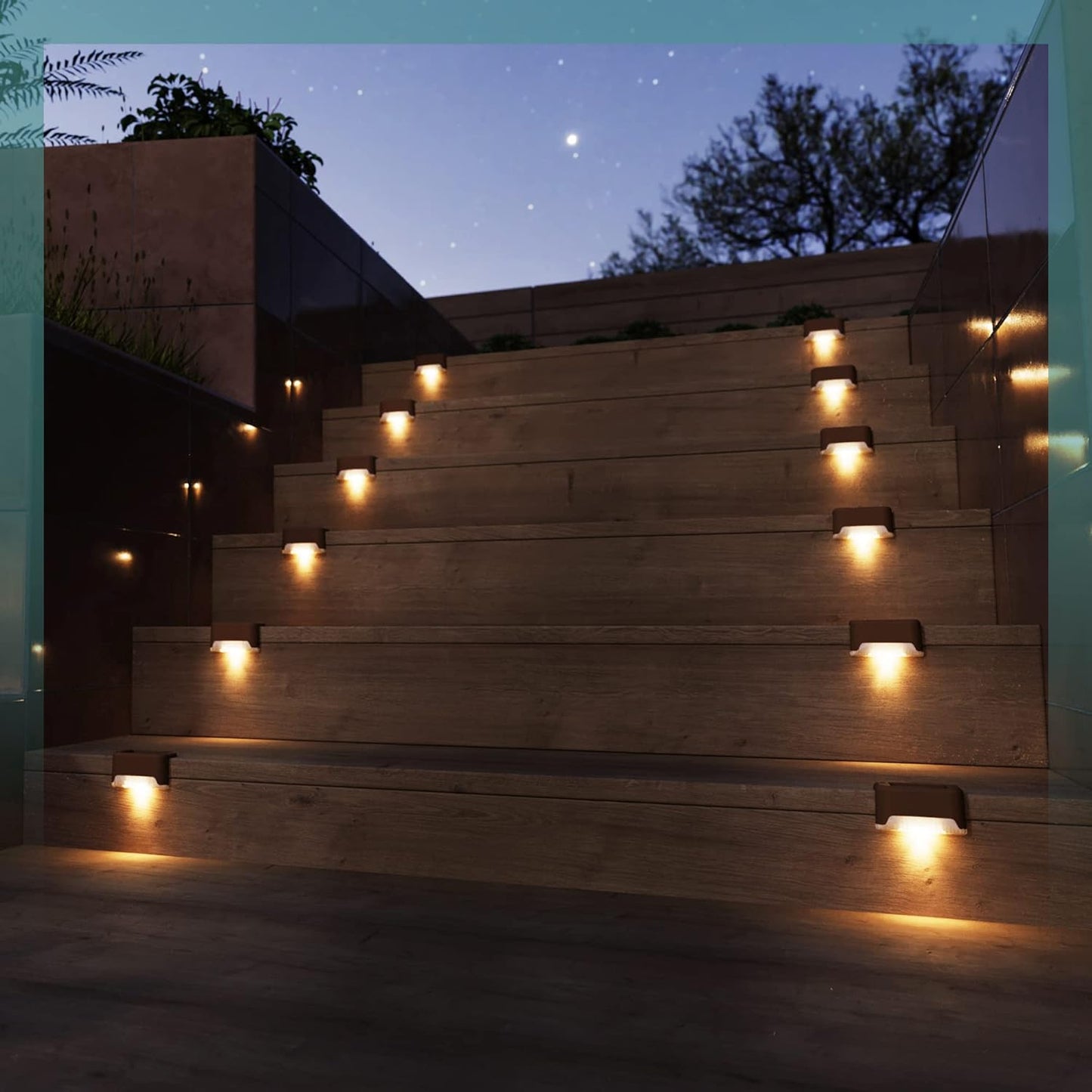 32 Pcs Solar Deck Lights