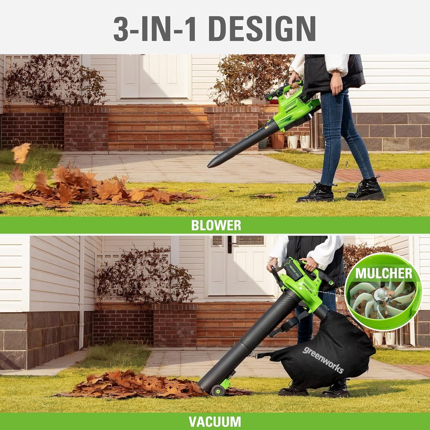 Cordless Brushless Leaf Blower / Vacuum